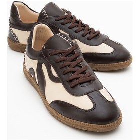 Resim Luvi Shoes Perry Kahverengi Hakiki Deri Kadın Spor Ayakkabı Kahverengi 