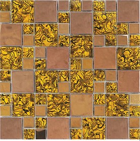 Resim Mk04 Granitto Bronz Bakır Cam Mozaik 