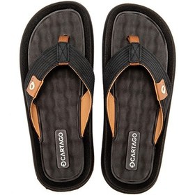 Resim Cartago Dunas Erkek Parmak Arası Terlik Siyah-kahverengi 39/46 Siyah/kahverengi 