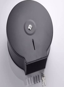 Resim KG-GOLDPAPER Paslanmaz Çelik Mat Siyah Renk Mini Jumbo Rulo Tuvalet Kağıt Dispanseri Banyo Ve Lavabo Aparatı 