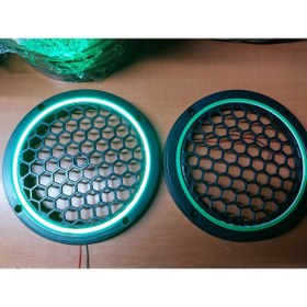 Resim ARSLAN SOUND 20CM MİDRANGE IŞIKLI KAPAK NEO LEDLİ YEŞİL RENK 