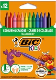 Resim Bic Kids Plastidecor Pastel Boya Kalemi 12'li Kutu 