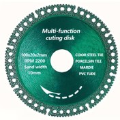 Resim 4 inç/100mm Kompozit Çok Fonksiyonlu Testere Bıçağı Elmas Süper Sert Dairesel Testere Bıçağı Metal Fayans Kaya Mermer Boru Duvar Bölme 