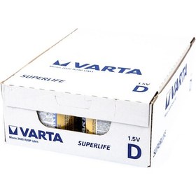 Resim Varta 2020 Superlife Çinko Karbon Büyük Boy D Pil 24'lü 