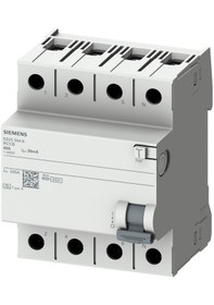 Resim Siemens 4x25a 30ma Kaçak Akım Rölesi 