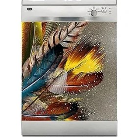 Resim Makinesi Sticker Kaplama Beyaz Eşya Kaplama Modern Tüy 
