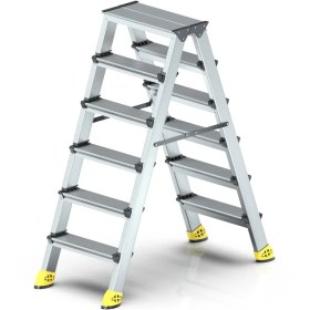 Resim Mht-- Sky Gold Çift Taraflı Alüminyum Merdiven 6+6 1 Adet 