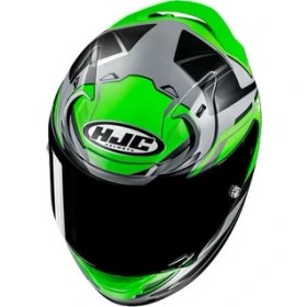 Resim Hjc RPHA12 Brels MC4HSF Kapalı Motosiklet Kaskı Gri Yeşil 