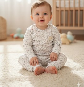 Resim 2'li Pijama Takımı - Çiçekli / 6-12 Ay 