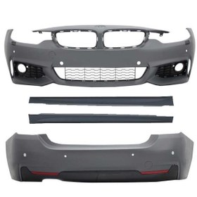 Resim Oled Garaj BMW 4 Serisi İçin Uyumlu F32 M-Technic Body Kit Set 2015-2019 