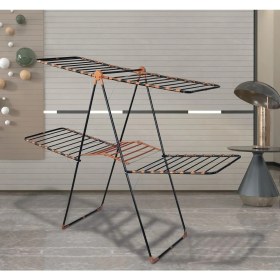Resim UltraNova Çift Katlı Metal Çamaşır Kurutmalık, Gri, Dayanıklı ve Şık Tasarım 