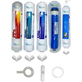 Resim Pemax Water Solutions Kapalı Kasa Su Arıtma Cihazlarına STDMAX 5'li Reverse Osmosis Mebran Mineralli Tatlandırıcı 