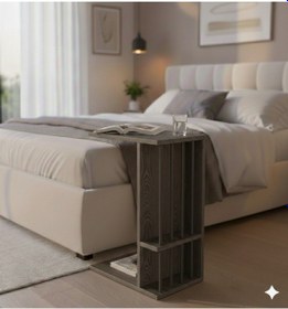 Resim Pint C Tipi Koltuk Yanı Sehpası Dergilikli Laptop Kahve Yan Sehpası Cafe Legna - Antrasit Cafe Legna - Antrasit 