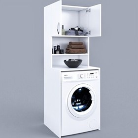 Resim Fora Home Deep Banyo Dolabı Çamaşır Makinesi Dolabı 