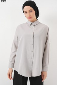 Resim 103901 Oversize Basic Tesettür Gömlek AGri 
