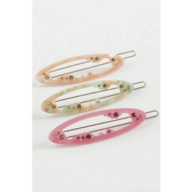 Resim Ronanna Oval Taşlı Klipsli Toka 