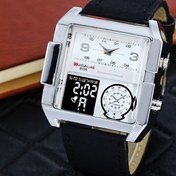 Resim Erkek ve Kadın Kare Saat - Büyük Dijital Ekran, Kuvars Mekanizma, PU Deri Kayış - Günlük Kullanım, Resmi Etkinlikler için Cesur Modern Minimalist Tasarım - Unisex Kol Saati, Şık Stil, Kaliteli İşçilik, Analog Gösterim, Moda Tutkunları İçin Hassas Zaman Ölçeği 