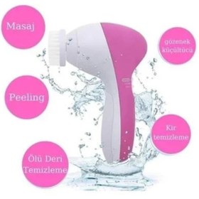 Resim Epilons Pilli Yüz Cilt Temizleme Cihazı Siyah Nokta Peeling Fırça Seti Vücut Yüz Bakımı Masaj Aleti 