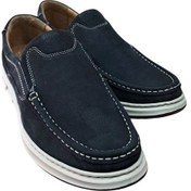 Resim Wexperon W380 Erkek Hakiki Deri Bağcıksız Loafer Comfort Ayakkabı Nubuk Siyah Siyah 