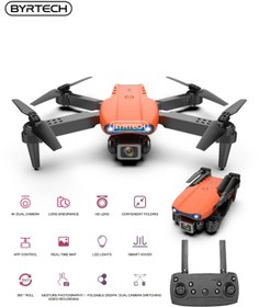 Resim BYRTECH Kameralı Drone Engel Sensörlü Katlanabilir – E99 Pro FPV Yayın, Çantalı, Şarj Edilebilir Bataryalı 