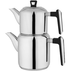 Resim Schafer Tealine Çelik Çaydanlık Takımı 4 Parça-siyah Siyah 