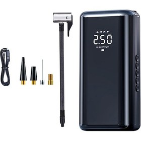 Resim Aubyhe St-210a Kablolu 12v Sigara Çıkarıcı Tipi Akıllı Hava Pompa, 150psı, 4500mah, Led Işık Ve Lastik Basınç Ölçer İle Hızlı Lastik Şişirme 