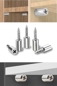 Resim Buffer ® 30 Adet Dayanıklı Metal Raf Tutucu Raf Pimi 