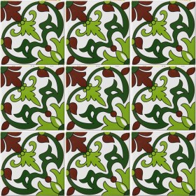 Resim Can Seramik 10x10 cm Cç-78 Kütahya Çini Karo 5'li 1 Paket 