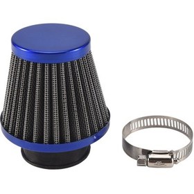 Resim 38mm Hava Filtresi Giriş İndüksiyon Takımı Off-road Motosiklet Mavi 