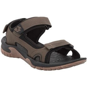 Resim Jack Wolfskin Lakewood Cruıse Erkek Outdoor Sandalet Dark Wood Çok Renkli 