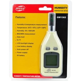 Resim Sevgift BGM1362 Mini El Tipi Nem ve Sıcaklık Ölçer 