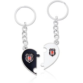 Resim Beşiktaş Puzzle 2'li Metal Anahtarlık 