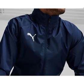 Resim Puma Teamgoal All Weather Jacket Erkek Futbol Antrenman Yağmurluk 65903806 Lacivert Lacivert 
