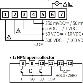 Resim Autonics MT4W-DV-41 ,96X48MM 220VAC 0V..500VDC Kontak-3-Npn Dc Voltmetre 