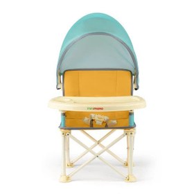 Resim Minimono Tenteli Portatif Mama Sandalyesi - Sarı Yeşil 