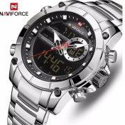 Resim Naviforce Erkek Kol Saati Dijital Analog Çelik Kordon 844 