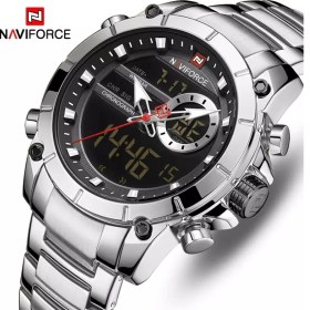 Resim Naviforce Erkek Kol Saati Dijital Analog Çelik Kordon 844 