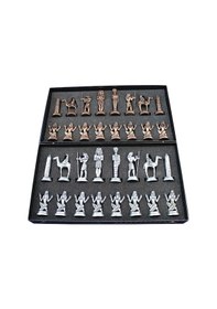 Resim Satranç Taşı İsteyene Gifthome Büyük Metal Antik Mıs 