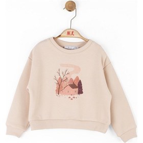 Resim Nk Kids Kız Çocuk Sweatshirt 37633 Krem 