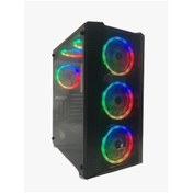 Resim Gameforce Panda 6x120mm Rgb Fanlı Kumandalı Atx Oyuncu Kasa 