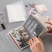 Resim 40/120 Sayfa Büyük Kapasiteli 5 İnç Fotoğraf Albümü - Dayanıklı PP Malzeme, Scrapbooking, Damga & Kalıp Düzenleme için Şeffaf Koruyucu Sayfalarla Su Geçirmez Fermuarlı Bağlayıcı, El İşleri ve Anı Tutma için Mükemmel, Scrapbooking Malzemeleri 