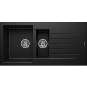 Resim Real Stone Real Stone P005 Troya 100 Antrasit Granit Mutfak Eviyesi Siyah 