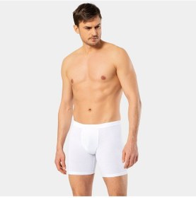 Resim Cacharel Erkek Likralı Uzun Boxer Bel Bantlı 1336/beyaz 