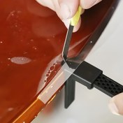 Resim Profesyonel Hassas Kenar Kesme Aracı - Telefon ve Araba Kaplama için Dayanıklı Plastik Film Kesici, Güç Gerektirmez, Ergonomik Saplı ve Keskin Bıçaklarla Masaüstleri, Mobilyalar, Kendin Yap Projeleri, Film Uygulama Aracı | Şık Tasarım | Dayanıklı Plastik Gövde 
