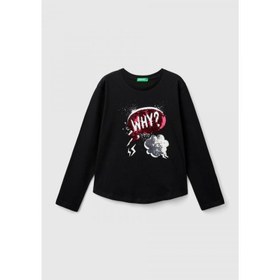Resim Benetton Kız Çocuk Uzun Kollu T-shirt 3I1XC10KC-24K (3I1XC10KC-24K) 