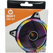 Resim Qpart Qr-01 Rainbow 3 Pin+ Molex Kasa Fanı 12cm Kutulu 