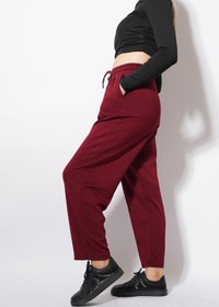 Resim Pafi Moda Derp Modal Şalvar Balon Pantolon Bordo 