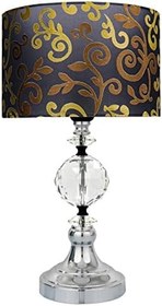 Resim MİNİMAL E-TİCARET & BİLGİ TEKNOLOJİLERİ Omega Silver Chrome Diamonds Abajur 