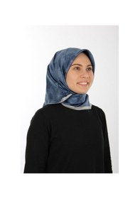 Resim Aker Mavi Laci Ipek Krep Saten Eşarp 7208701-324 