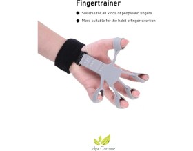 Resim Fizik Tedavi Spor Parmak El Bilek Kol Güçlendrici Kas Geliştirici Kavrama Silikon Örümcek Lastik 